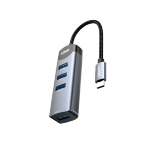 LDNIO DS-134C adapter USB Tip C HUB 4port sivi