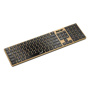 GENIUS SlimStar 7250BT, AI, Pine Wood US wireless tastatura