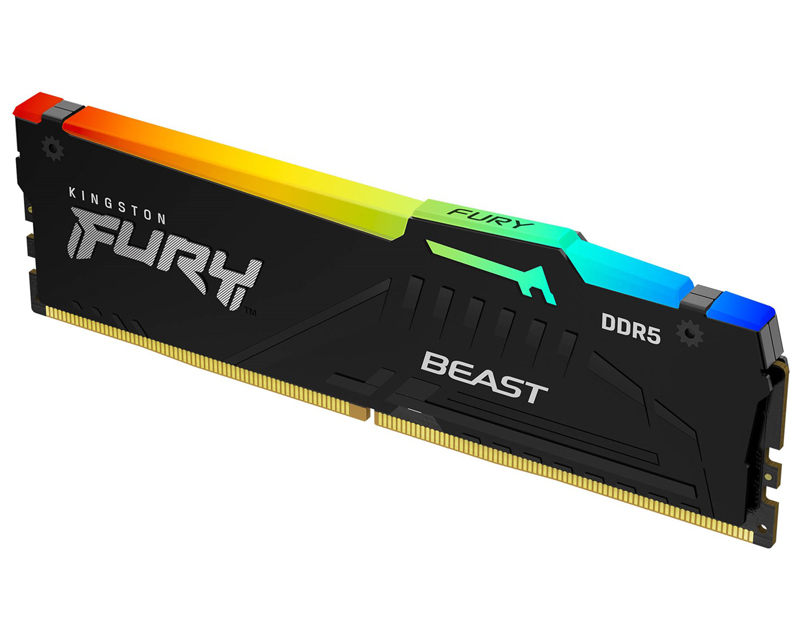 KINGSTON DIMM DDR5 32GB 5600MT/s KF556C36BBE2A-32 FURY Beast Black RGB EXPO