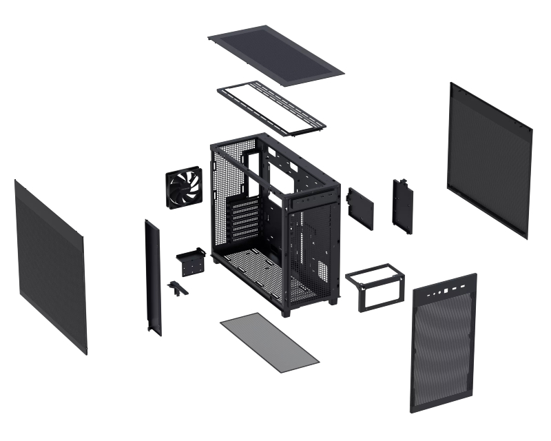 ASUS PRIME AP303 MESH BLACK micro-ATX kućište crno - Slika 5