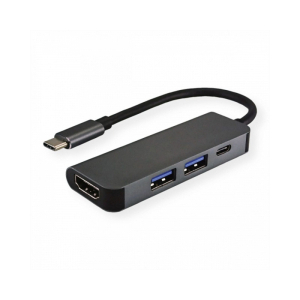 FAST ASIA Adapter-konvertor TIP C na HDMI+ 2xUSB 3.0+ TIP C