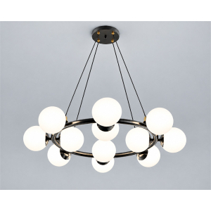MARLUX 9649BK-12 viseći luster sa 12 kugli crni