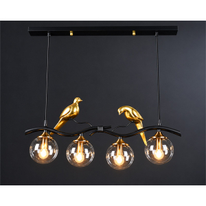 MARLUX 9657-4 viseći luster sa 4 kugle crni