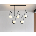 MARLUX 9672-5 viseći luster sa 5 kugli crni