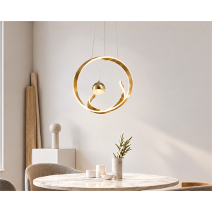 MARLUX PL018 LED viseći luster sa 1 kuglom zlatni