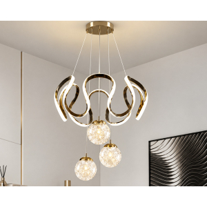 MARLUX PL023 LED viseći luster crni