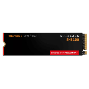 WD 1TB M.2 NVMe SSD Gen5 WDS100T1X0M SN8100 Black